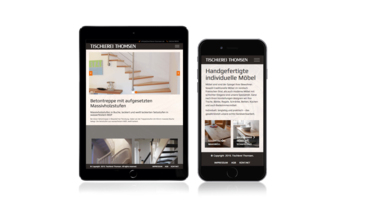 Neue TYPO3 Homepage für Tischlerei Thomsen