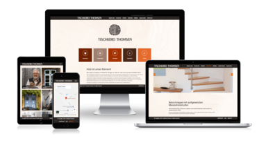 Neue TYPO3 Homepage für Tischlerei Thomsen
